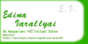 edina varallyai business card